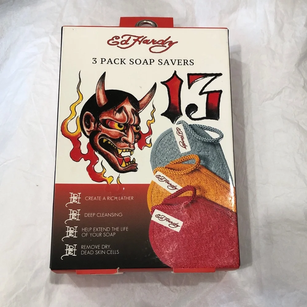 Ed hardy 3pack deep cleansing soap savers new‎